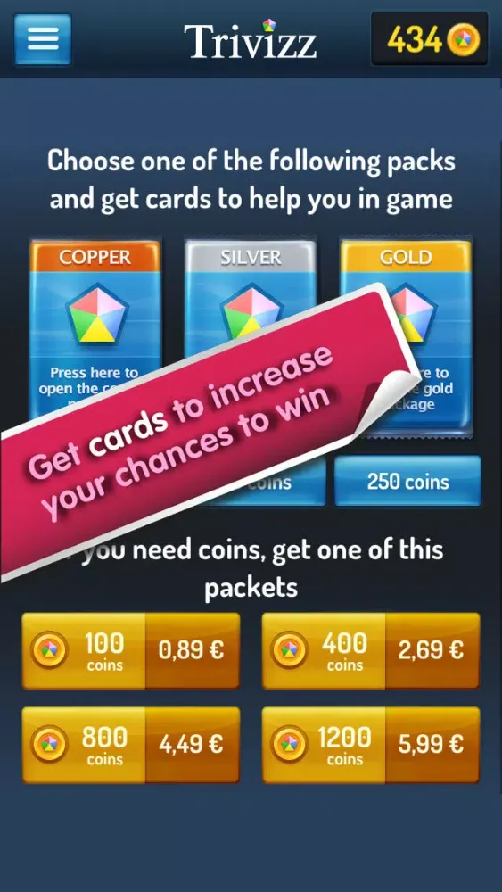Trivizz - Trivial Quiz game for up to 6 players应用截图