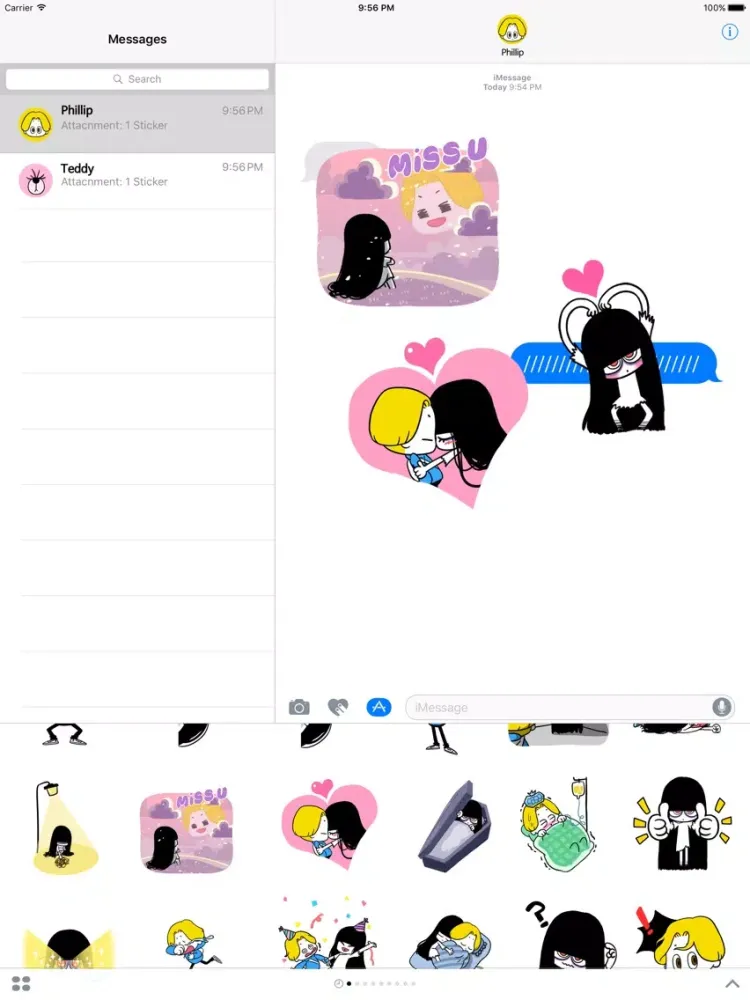 Ảnh chụp màn hình của Bella, the adolescent ghost girl iPad 