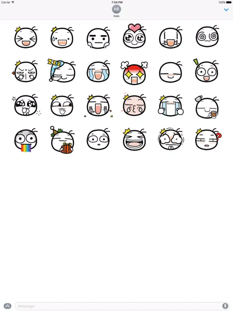 perytail's cute sticker iPad  스크린샷