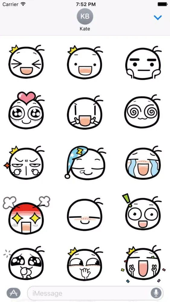 perytail's cute sticker 스크린샷