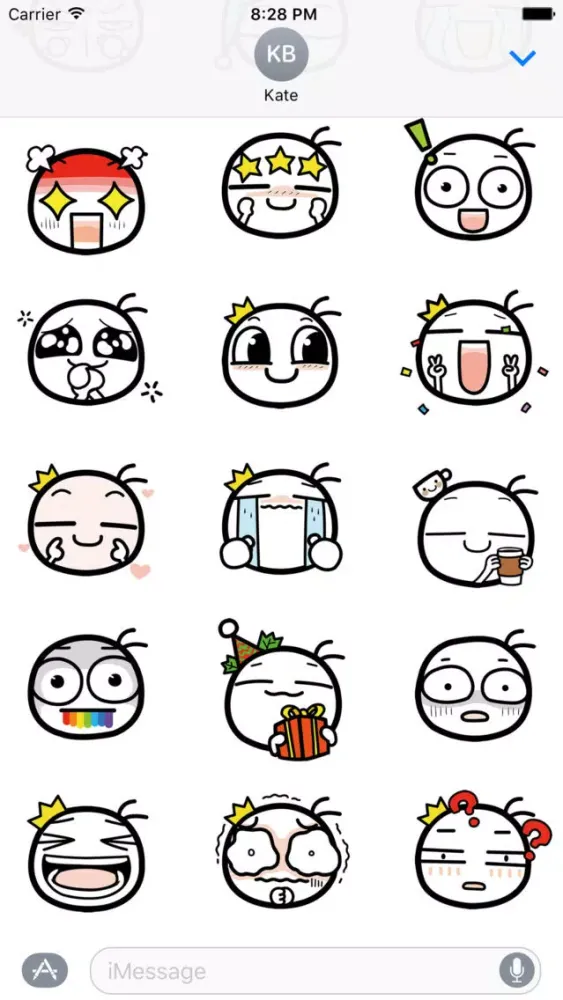 perytail's cute sticker 스크린샷