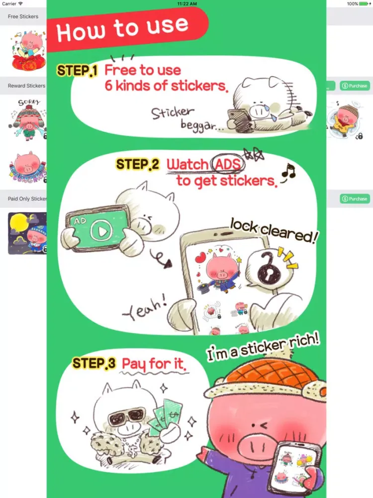 تصاویر Piggy's winter story iPad 
