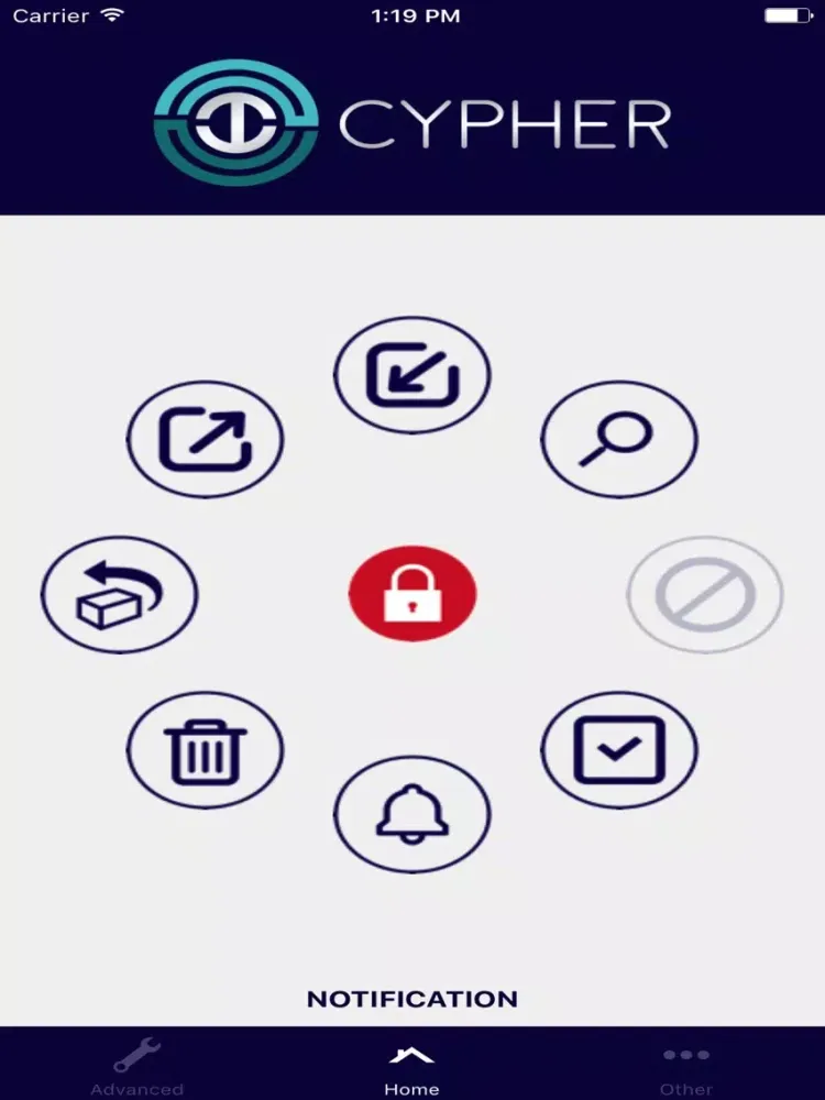 Tangkapan layar Janus Cypher iPad 