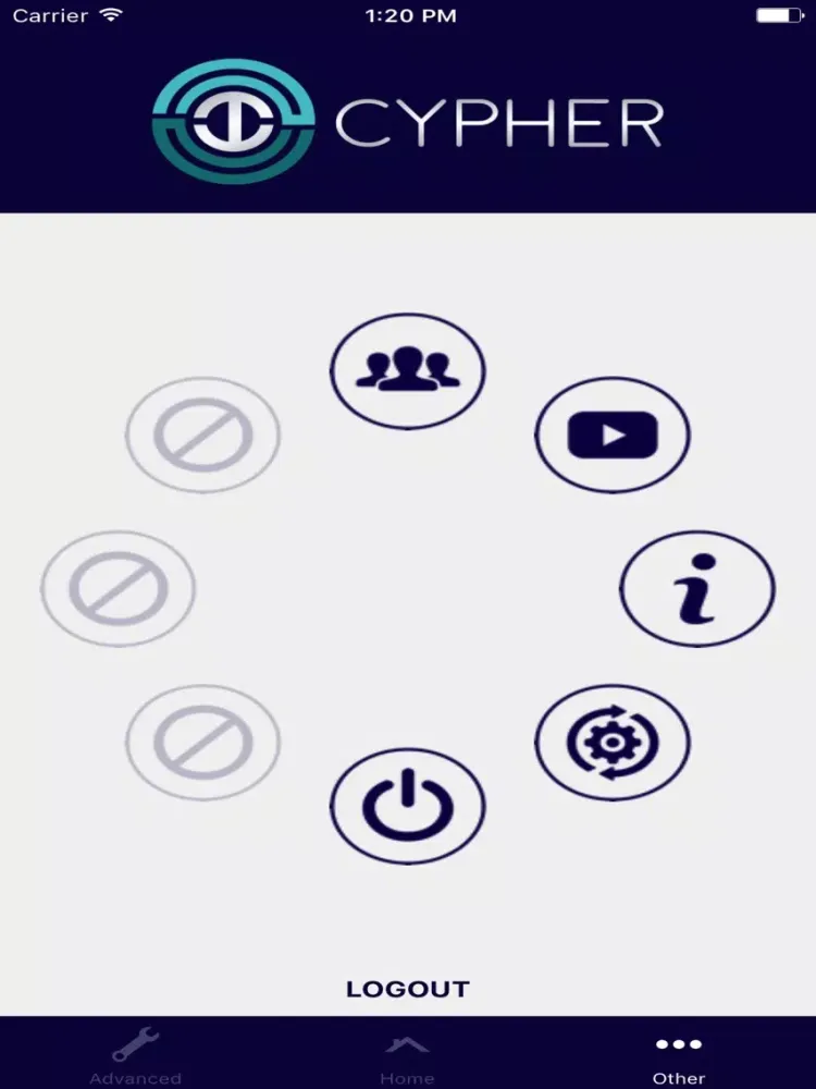 Tangkapan layar Janus Cypher iPad 