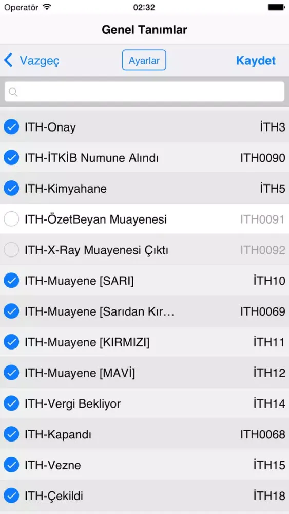 Zrzuty ekranu Mavi Gümrük Mobil Operasyon Takip
