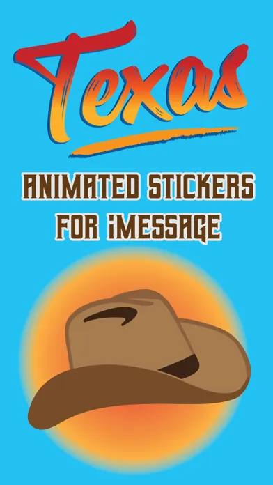 Capturas de tela do Funny Texas Animated Stickers