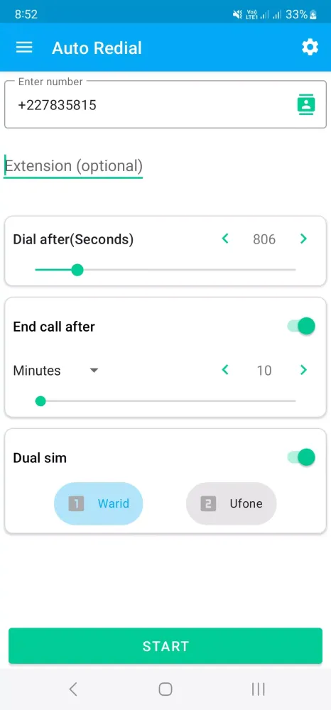 Auto Redial Screenshots