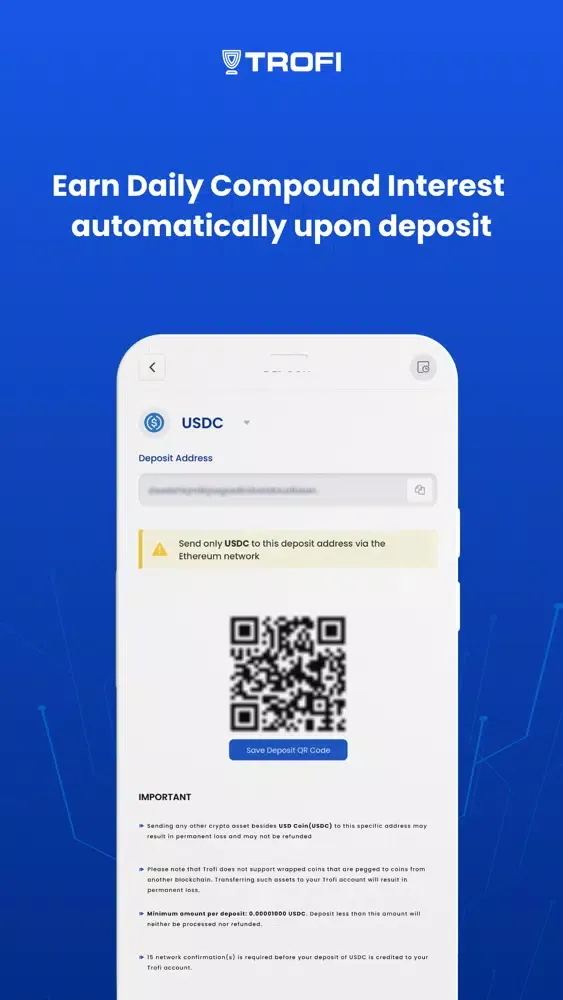 Tangkapan layar Trofi: Earn Interest on Crypto