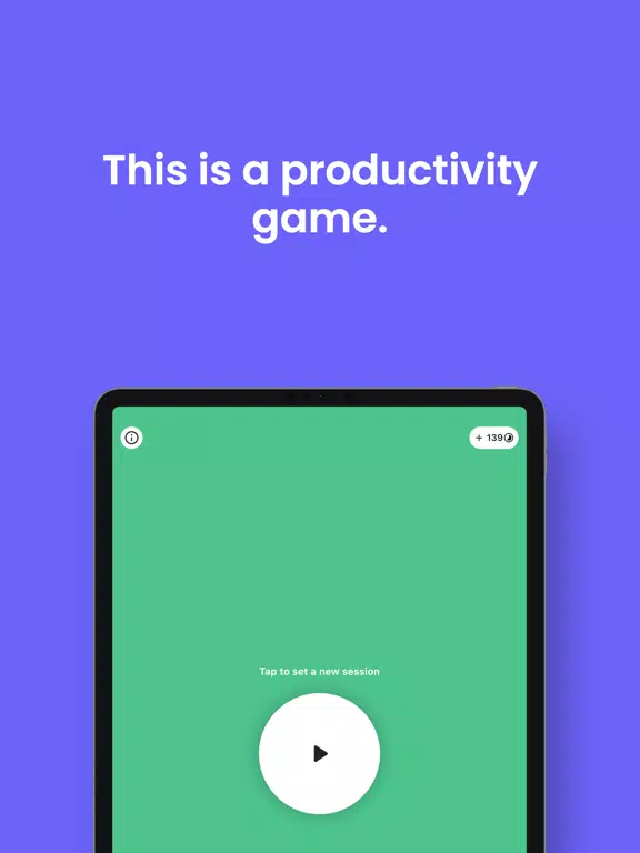 Capturas de tela do Time Game: Productivity App iPad 