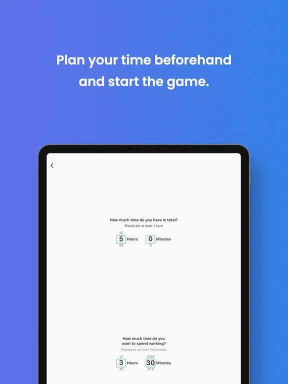 Time Game: Productivity App iPad  स्क्रीनशॉट