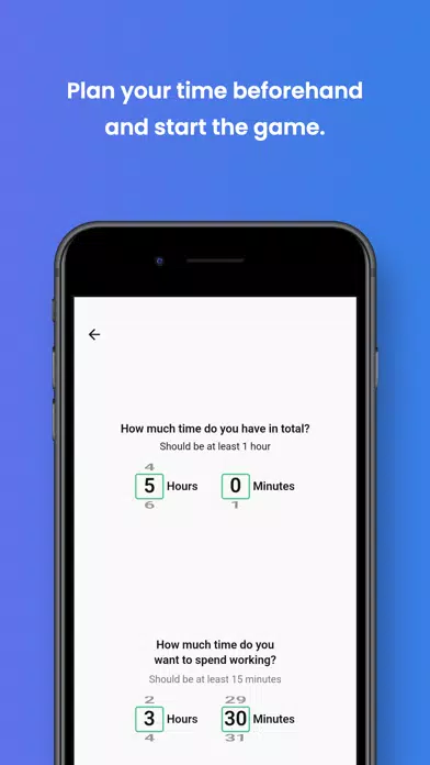 Capturas de tela do Time Game: Productivity App