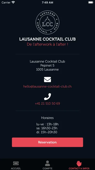Lausanne Cocktail Club Screenshots