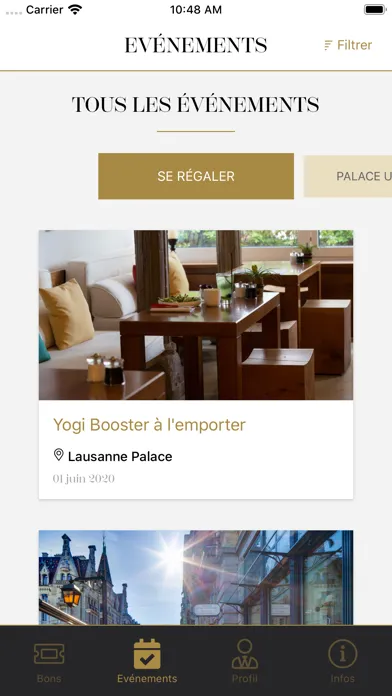 Capturas de pantalla de La Carte - Lausanne Palace