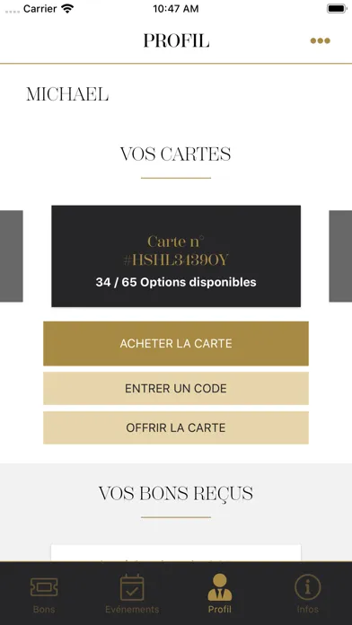 Capturas de pantalla de La Carte - Lausanne Palace