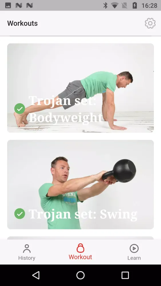 Trojan Workout スクリーンショット