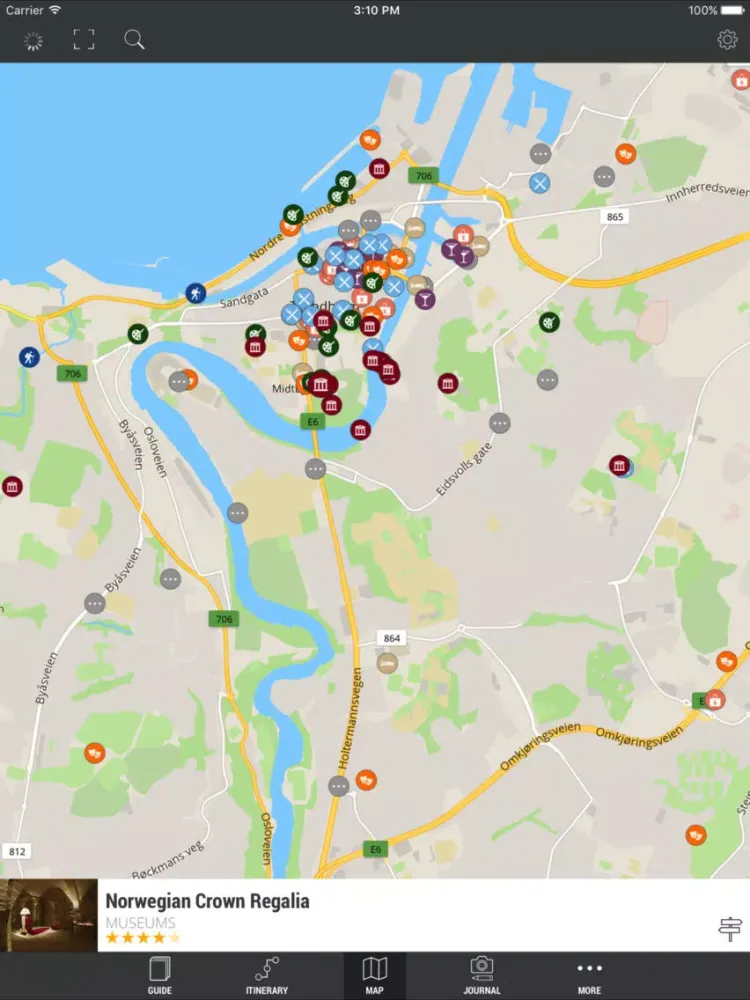 Official Trondheim Guide iPad 應用截圖