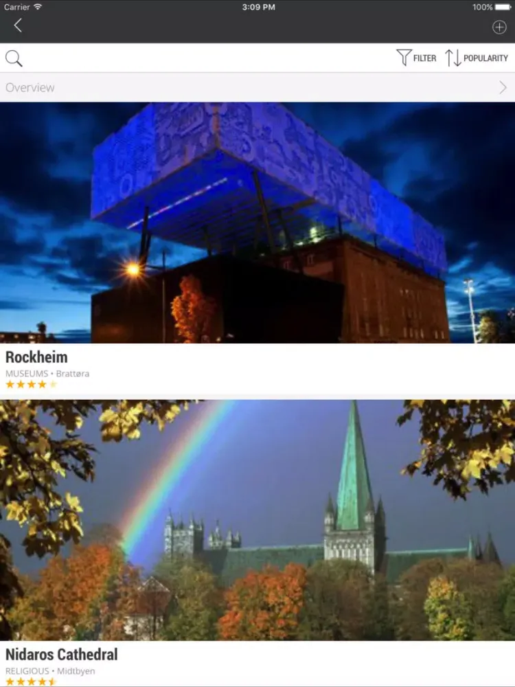 Official Trondheim Guide iPad 應用截圖