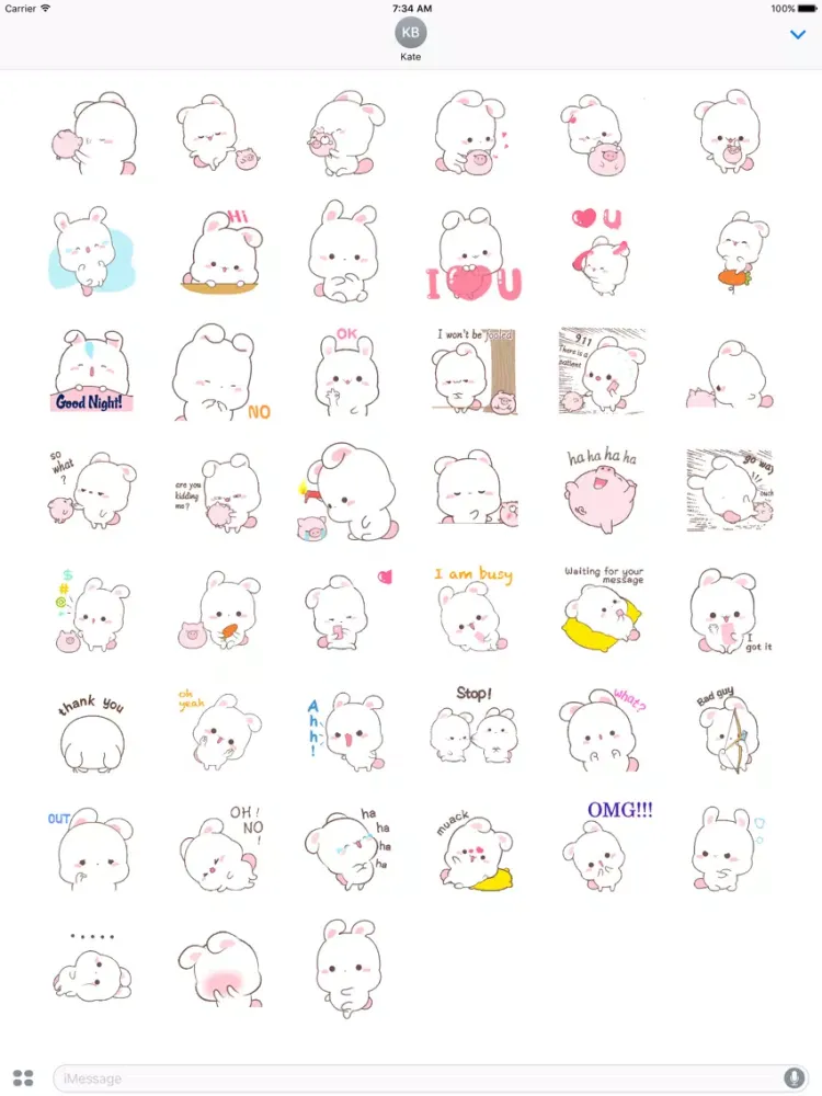 Animated Bunny And Little Pig iPad  سکرین شاٹس