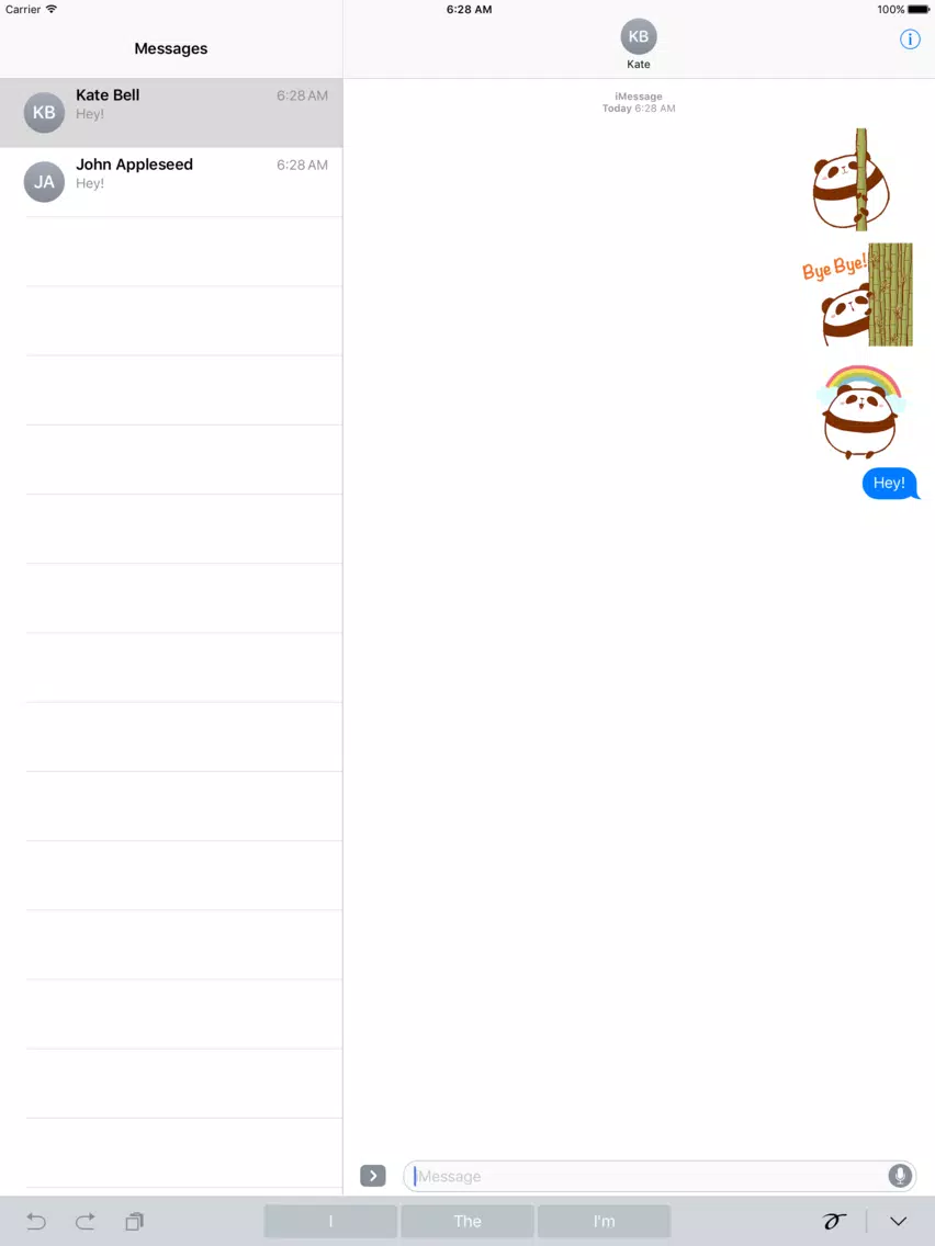 تصاویر Animated Cute And Chubby Panda iPad 
