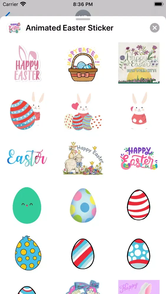 Screenshot di Animated Easter Sticker