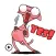 Animated Funny Pink Sphynx Cat
