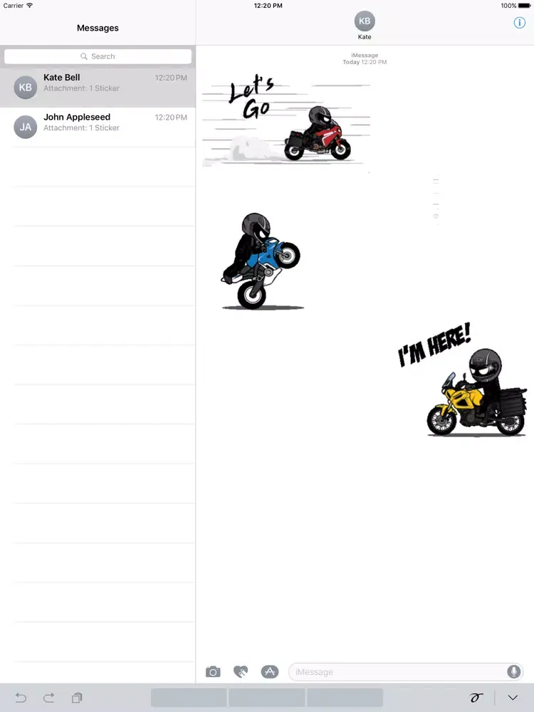 Capturas de tela do Animated Motorcycle Rider iPad 