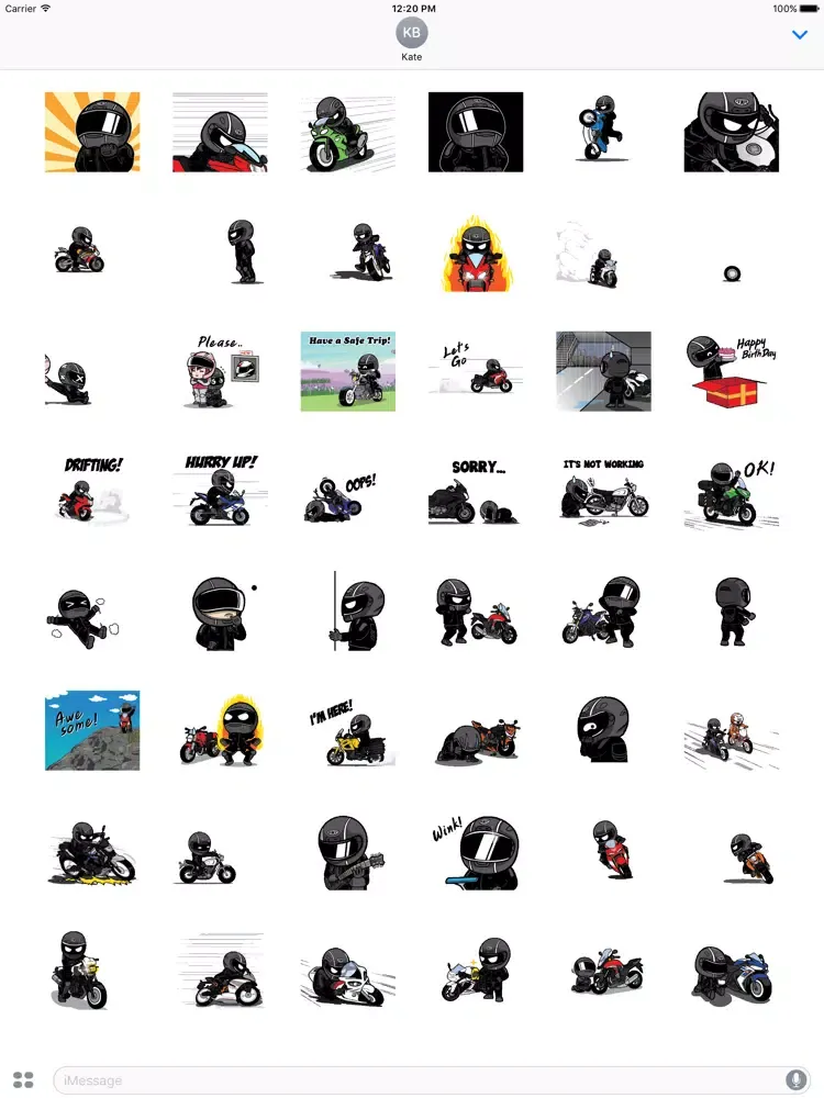 Capturas de tela do Animated Motorcycle Rider iPad 