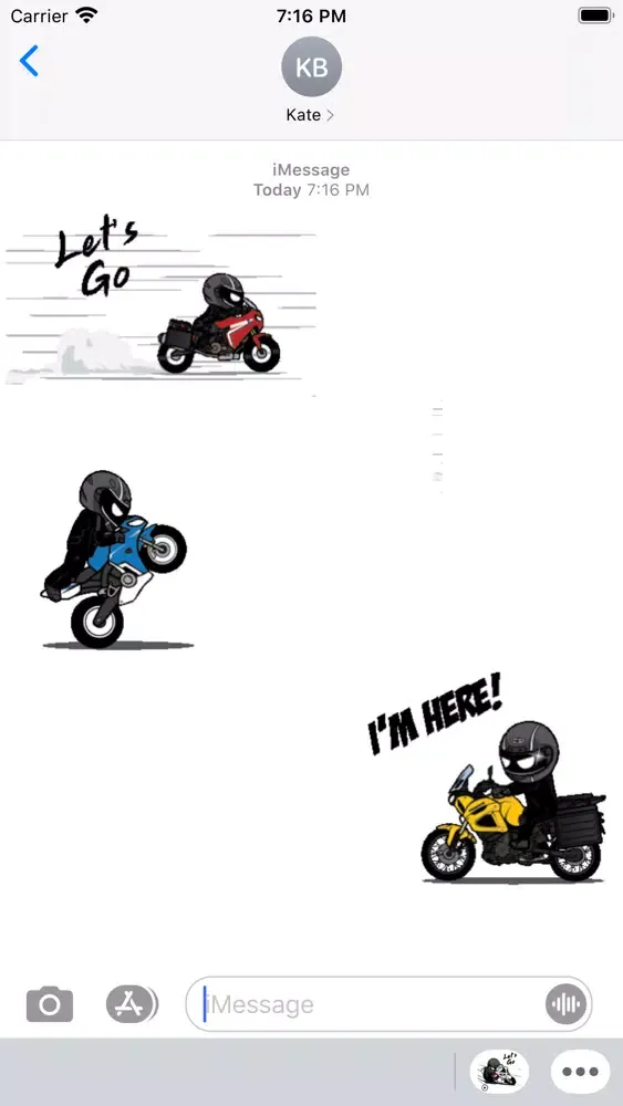 Capturas de tela do Animated Motorcycle Rider