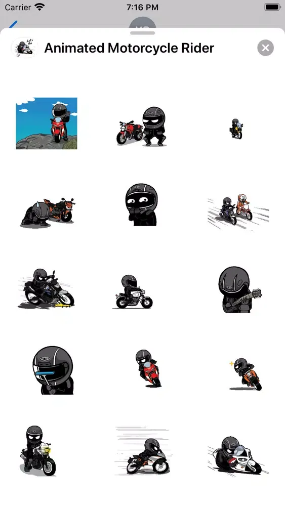Capturas de tela do Animated Motorcycle Rider