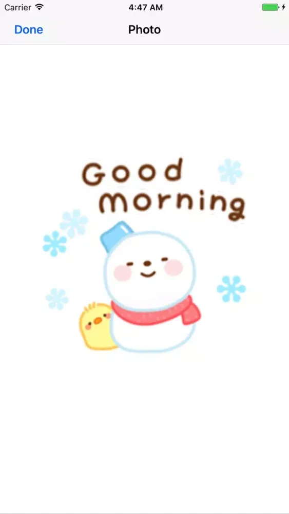 Cute Snowman Emoji Sticker স্ক্রিনশট