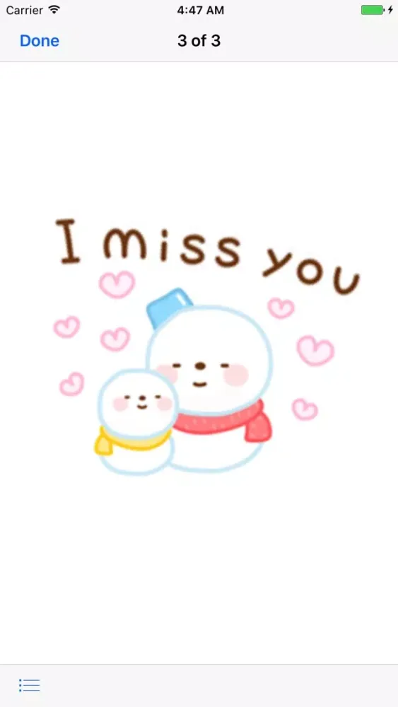 Cute Snowman Emoji Sticker স্ক্রিনশট