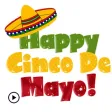 Happy Cinco De Mayo Sticker Happy Cinco De Mayo Sticker