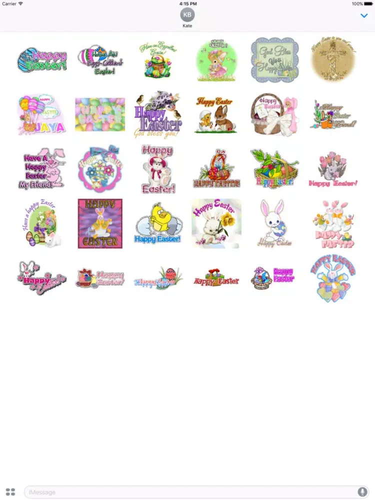 Happy Easter Animated Sticker iPad  Ekran Görüntüleri