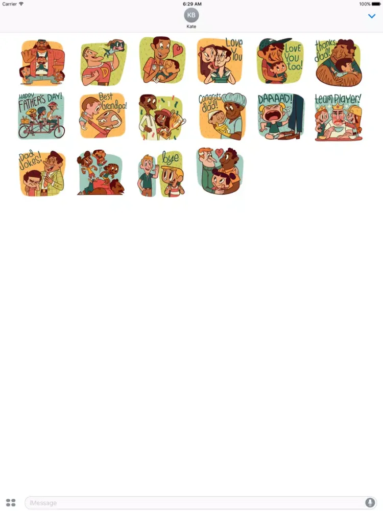 Happy Father Day Sticker Pack iPad 應用截圖