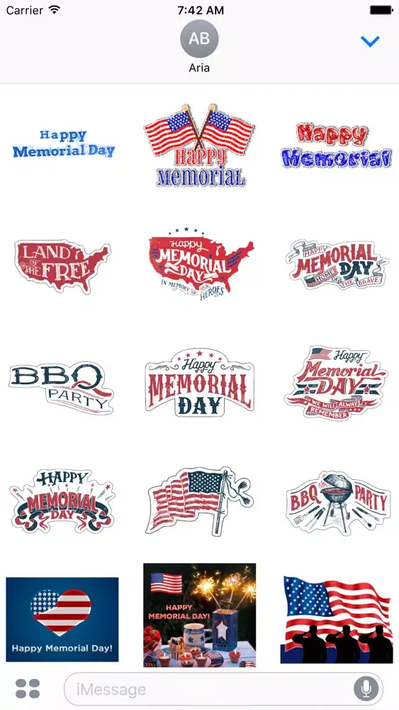 Zrzuty ekranu Happy Memorial Day Icon