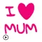 I Love Mom Animated Sticker