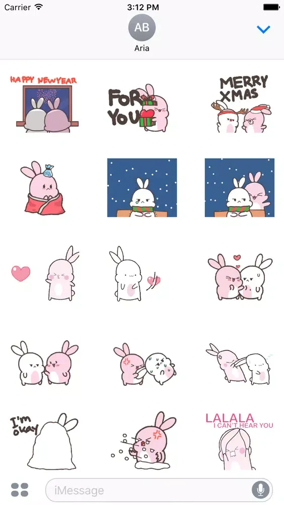 تصاویر Lovely Couple Rabbit In Winter