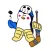 Penguins Love Ice Hockey Icon