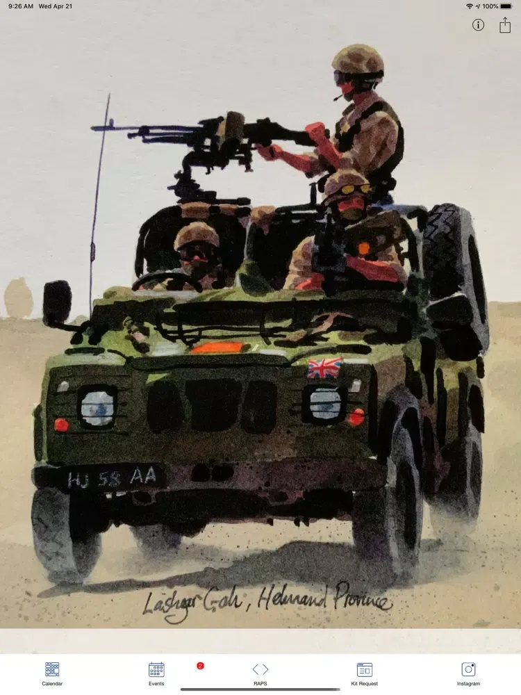 Tangkapan layar C&S Troop Admin iPad 