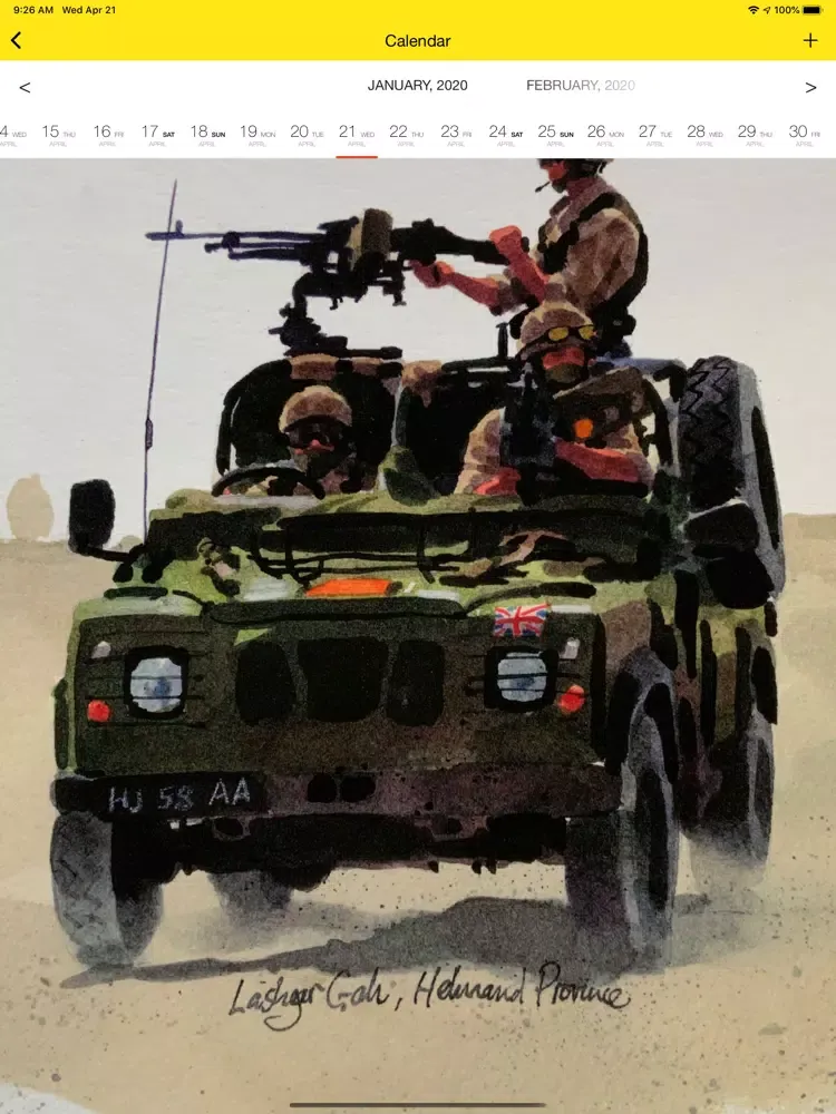 Tangkapan layar C&S Troop Admin iPad 