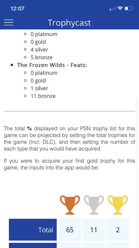 Trophycast: Track PSN Trophies應用截圖