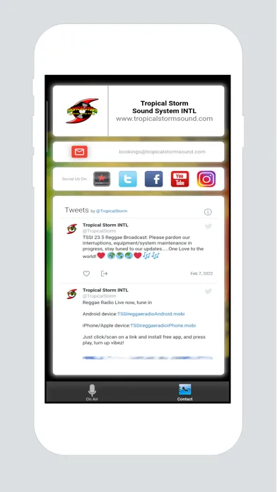 TSSI Reggae Radio Screenshots