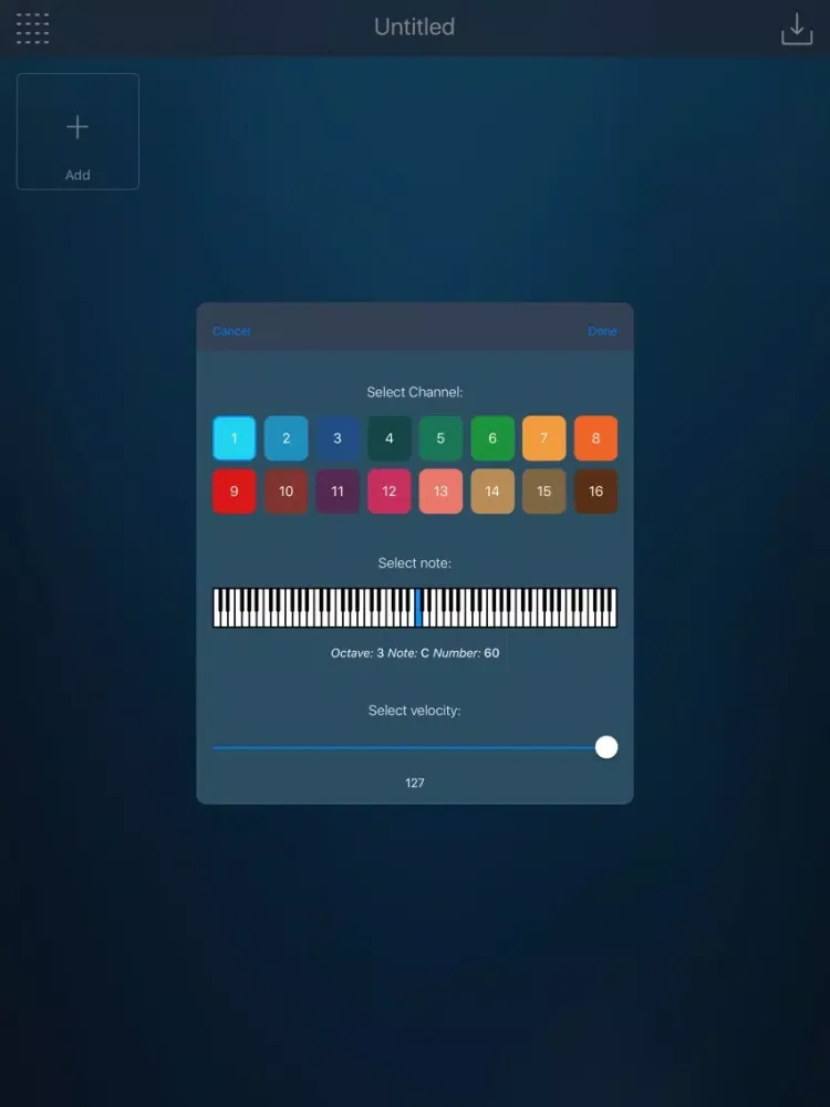 MIDI Notes iPad  سکرین شاٹس