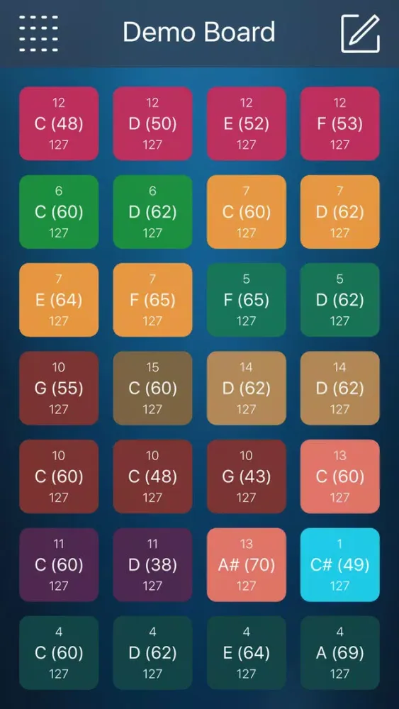 MIDI Notes سکرین شاٹس
