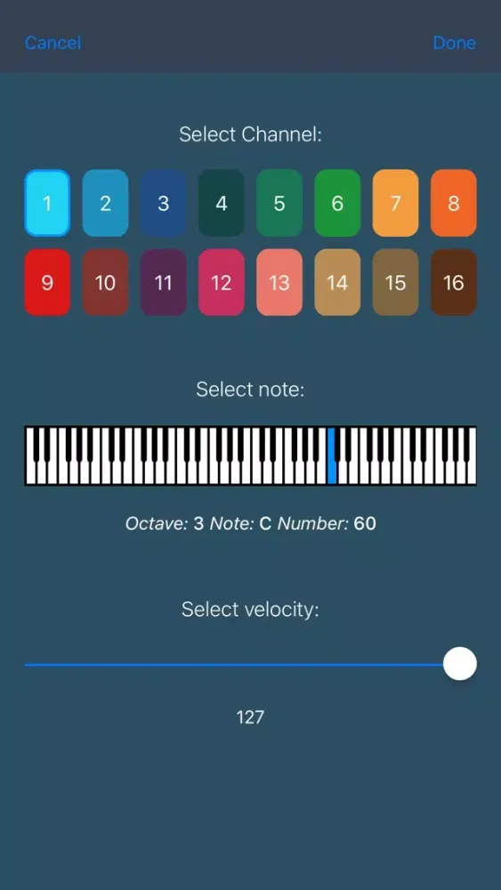 MIDI Notes سکرین شاٹس