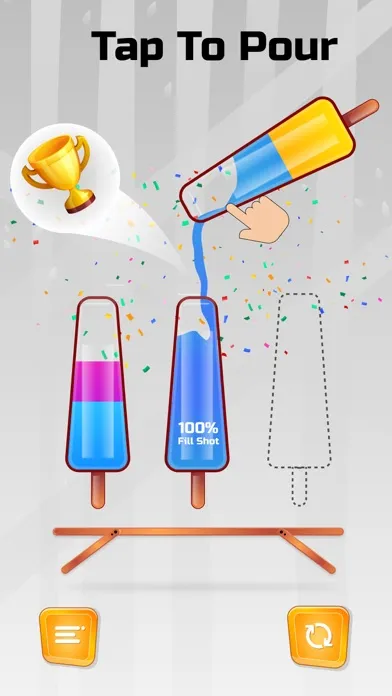 Capturas de pantalla de Water Sort Puzzle Bottle Game.