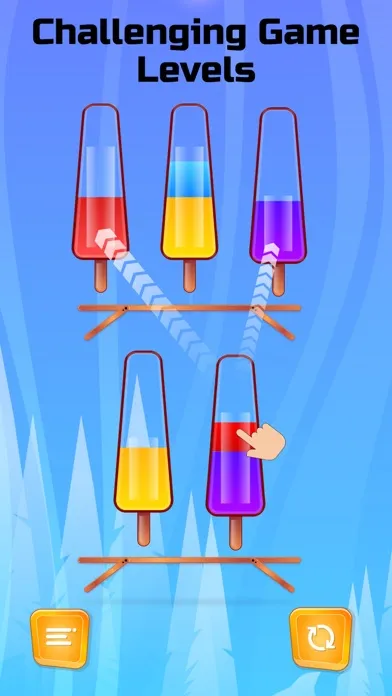 Capturas de pantalla de Water Sort Puzzle Bottle Game.