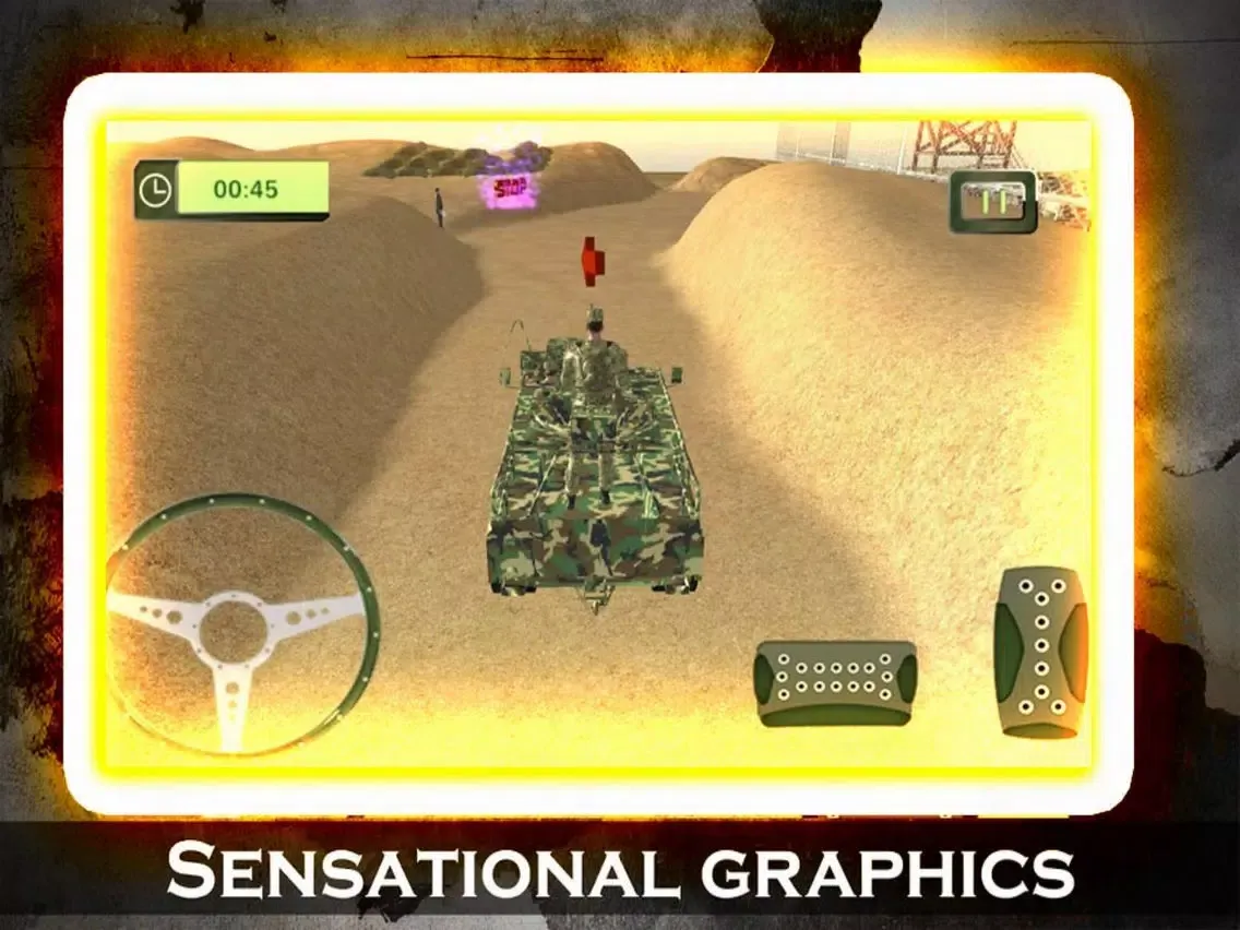 Captures d'écran de Mission Army Car Offroad iPad 