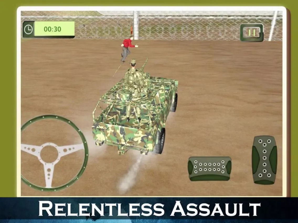 Captures d'écran de Mission Army Car Offroad iPad 