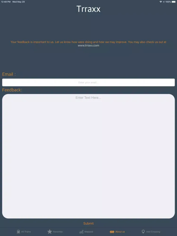 Zrzuty ekranu Trraxx iPad 
